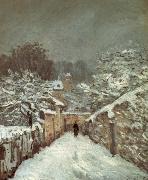 Snow at louveciennes, Jean-Antoine Watteau